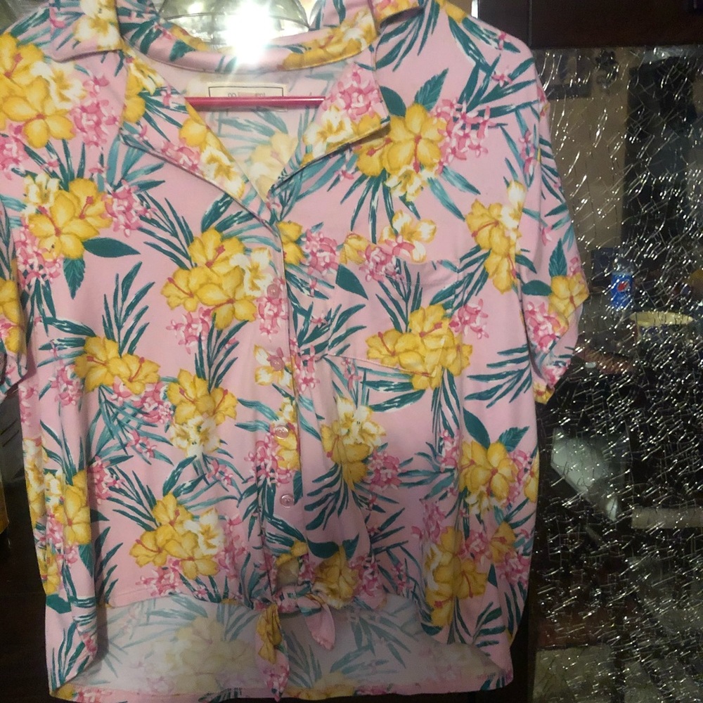 Pink Hawaiian Shirt